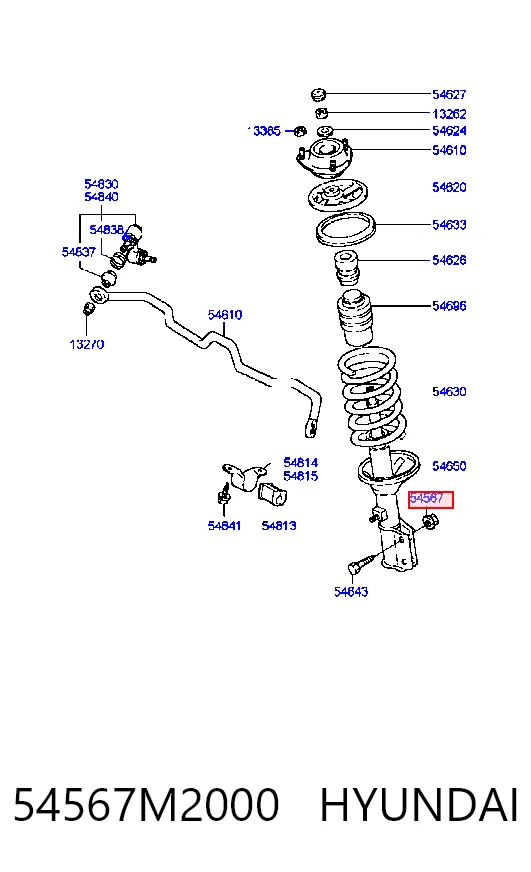 54567M2000 Hyundai/Kia