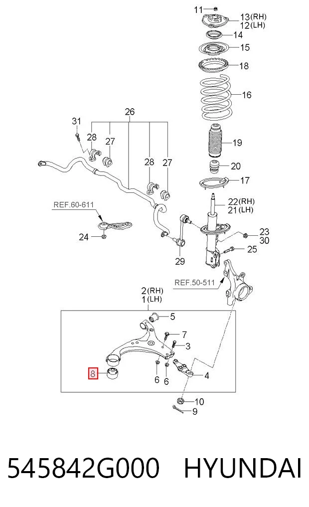 545842G000 Hyundai/Kia