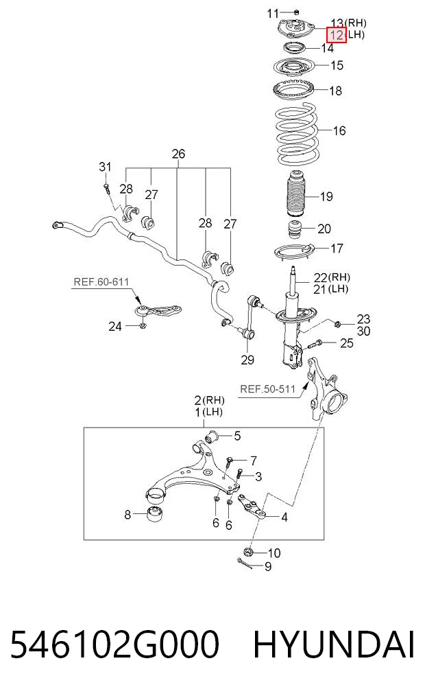 546102G000 Hyundai/Kia