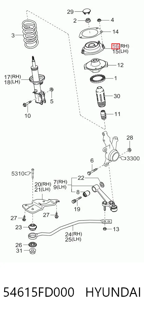 54615FD000 Hyundai/Kia