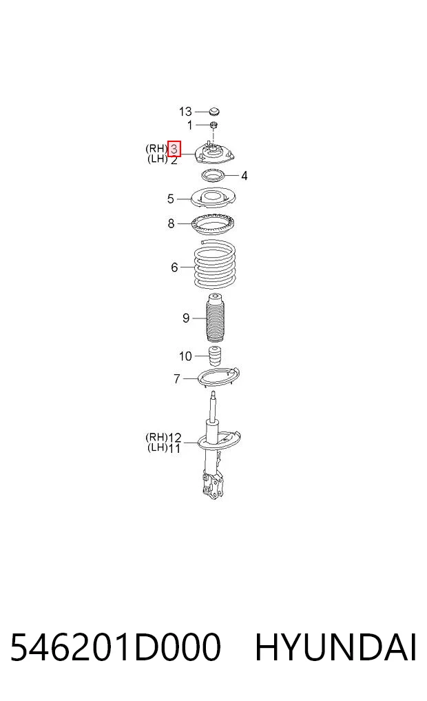 546201D000 Hyundai/Kia