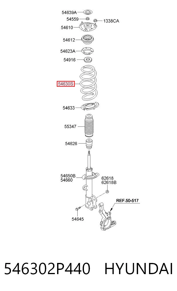 Muelle delantero KIA Sorento (2009-2014)