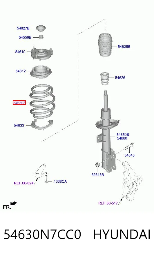 Comprar Muelle delantero Hyundai Tucson IV NX4E a bajo precio