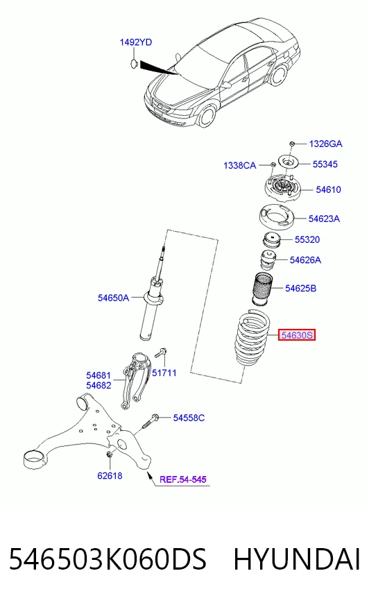 Muelles delantero Hyundai Sonata V