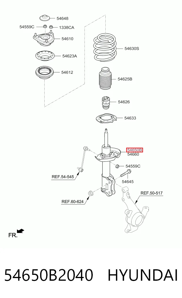 54650B2040 Hyundai/Kia