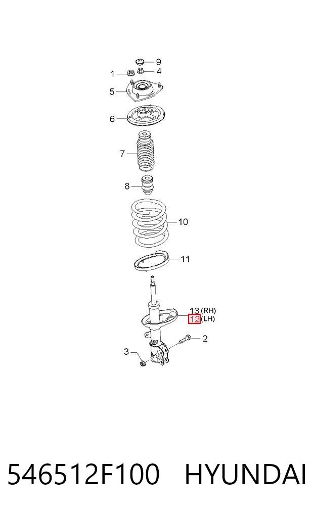 546512F100 Hyundai/Kia