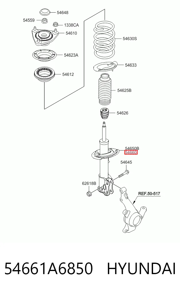 54661A6850 Hyundai/Kia