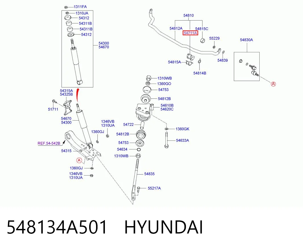 548134A501 Hyundai/Kia