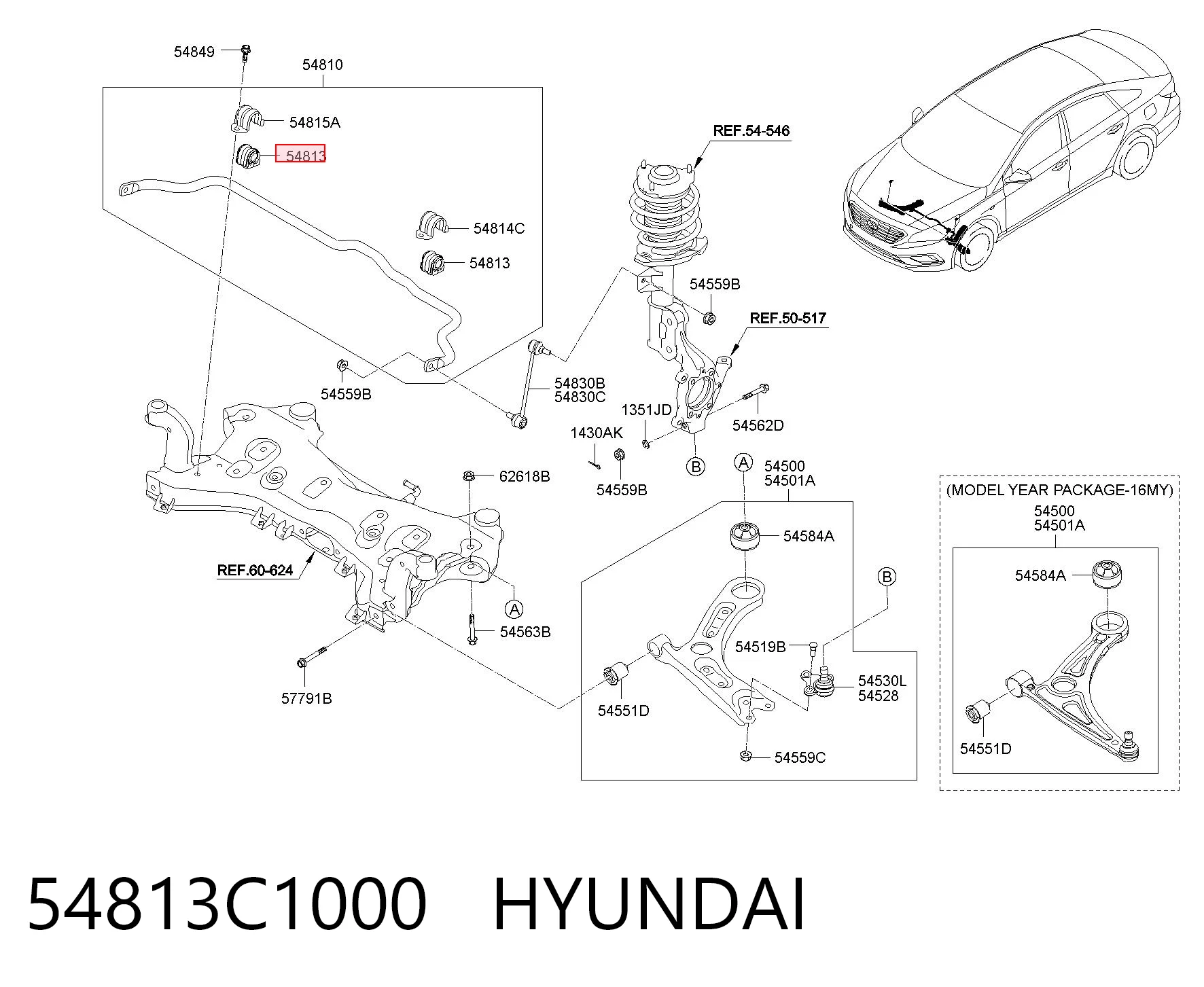 54813C1000 Hyundai/Kia