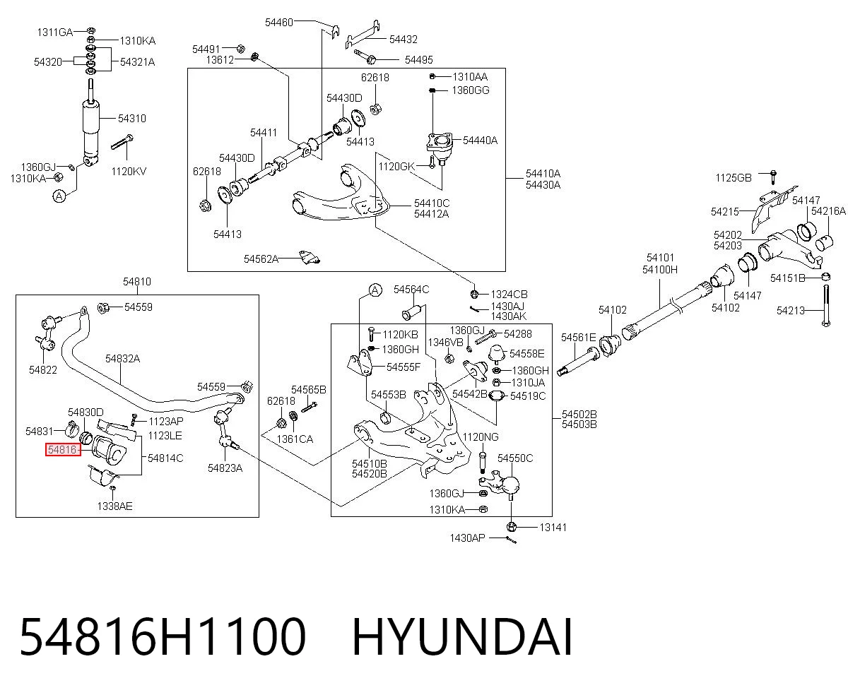 54816H1100 Hyundai/Kia