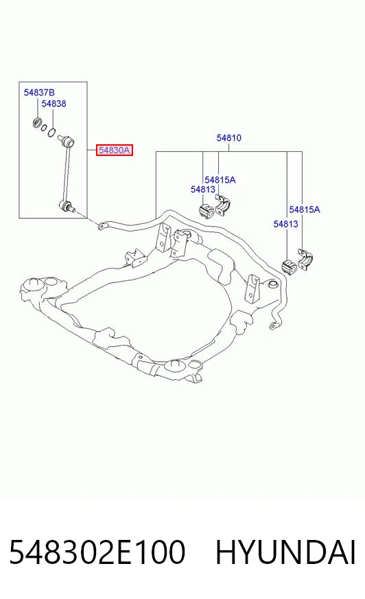 548302E100 Hyundai/Kia Bieleta estabilizadora delantera