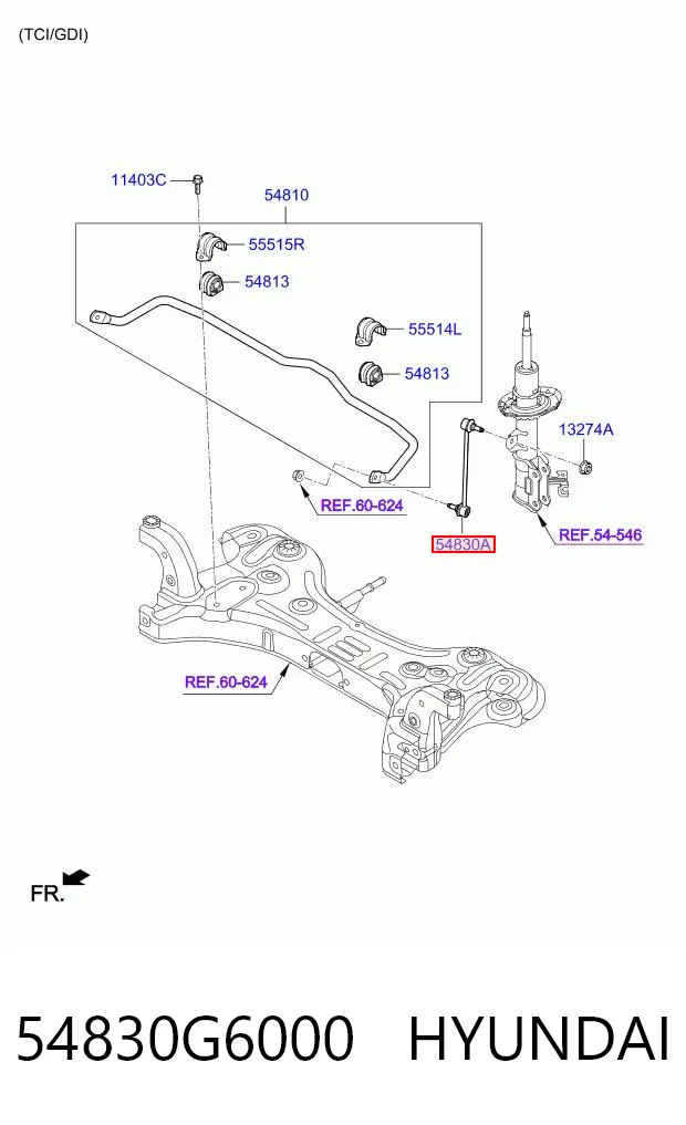 54830G6000 Hyundai/Kia