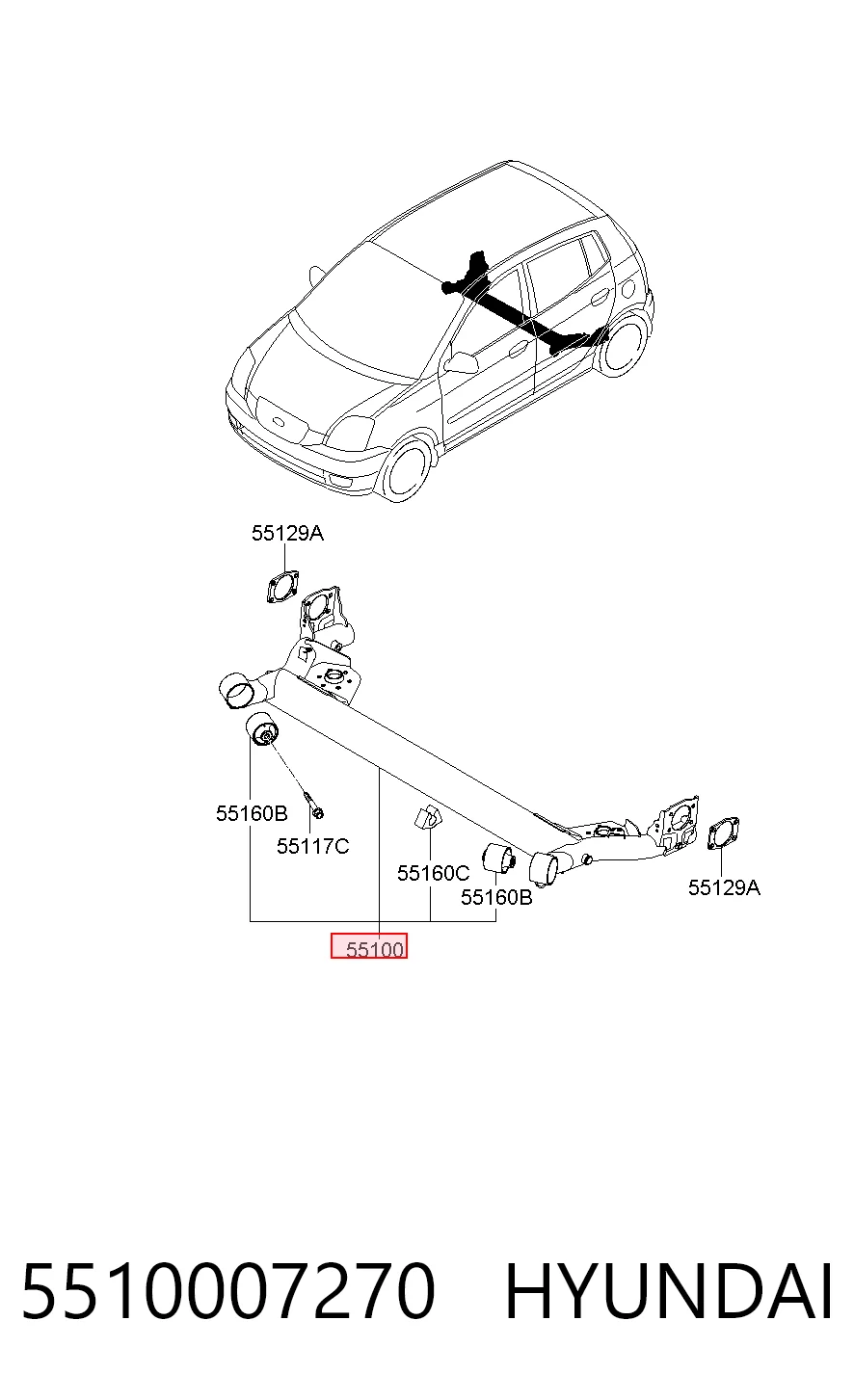  Puente trasero KIA Picanto 1