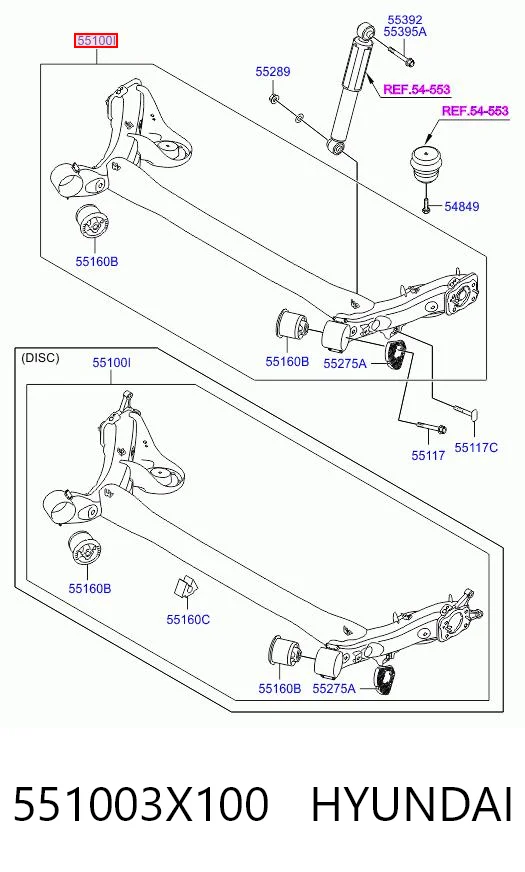 551003X100 Hyundai/Kia
