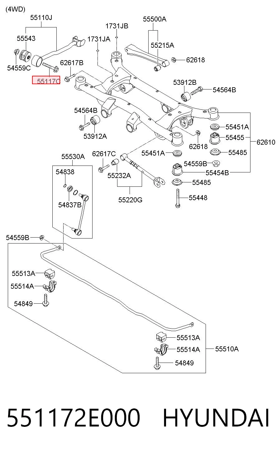 551172E000 Hyundai/Kia