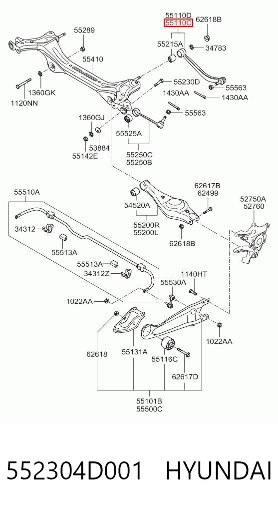 552304D001 Hyundai/Kia