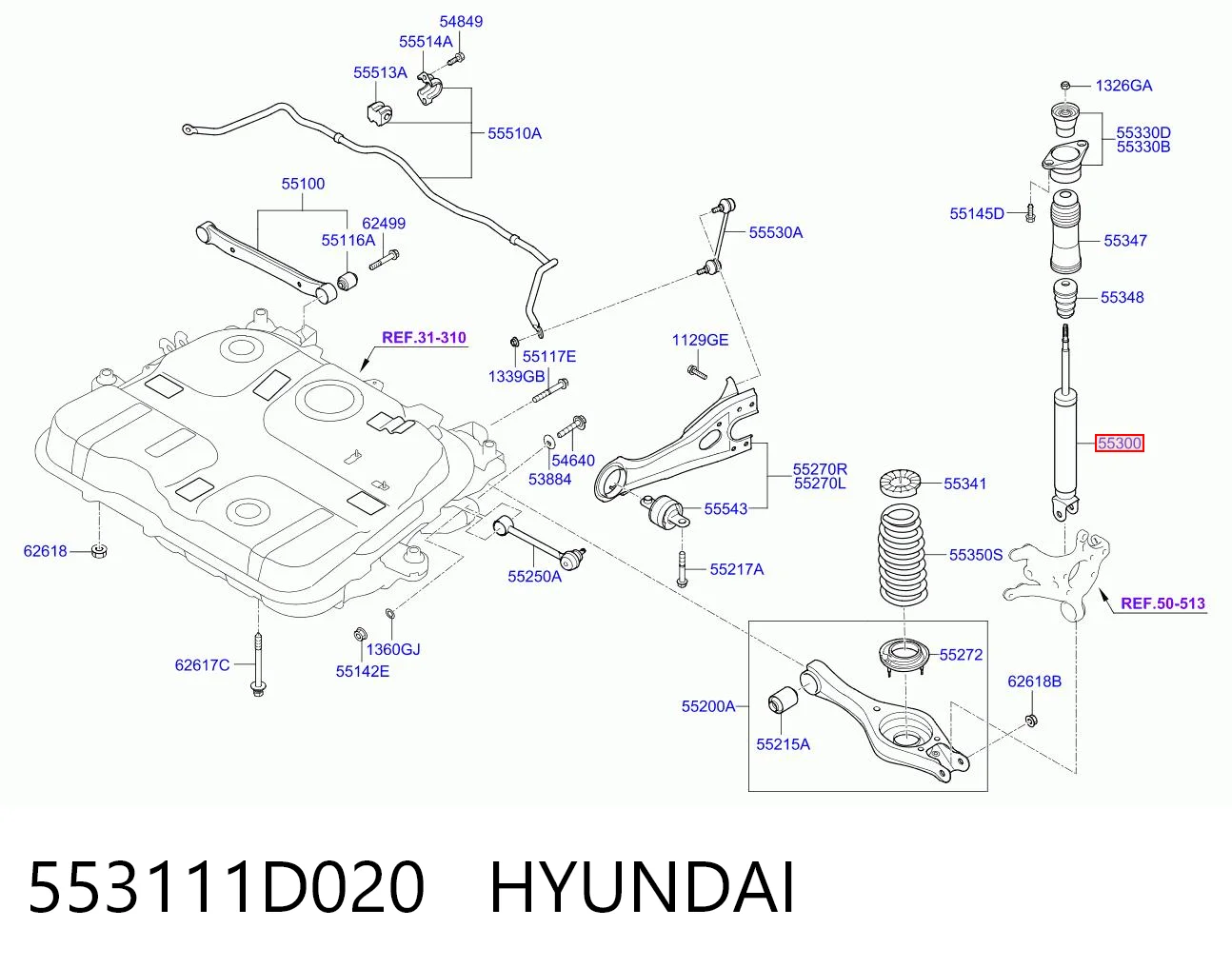 553111D020 Hyundai/Kia