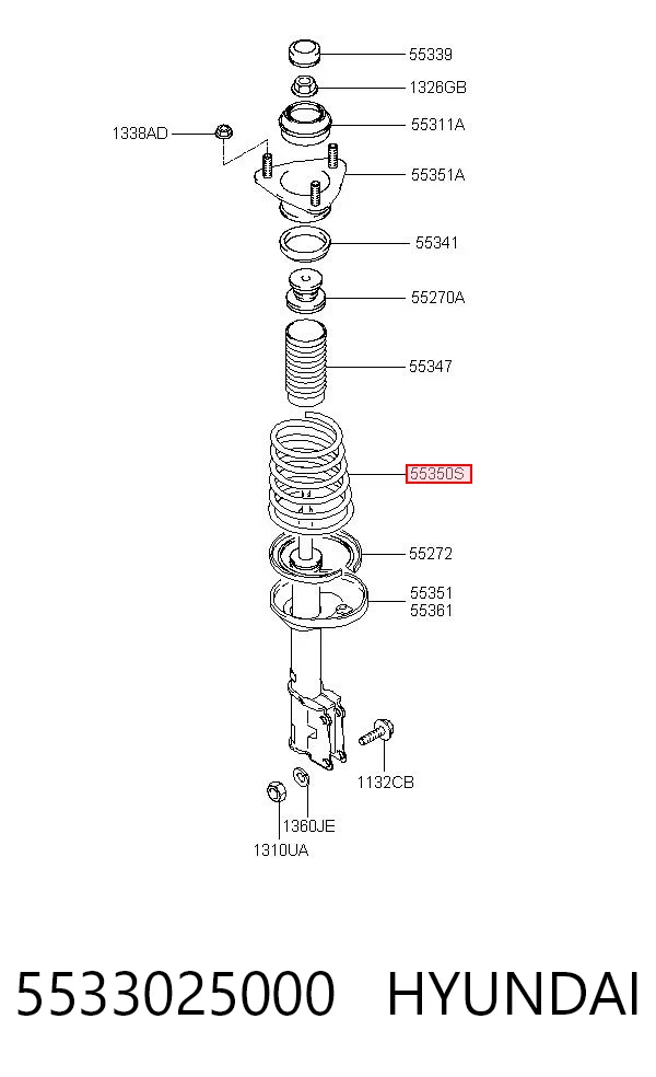 Comprar Muelle trasero Hyundai Accent II LC a bajo precio
