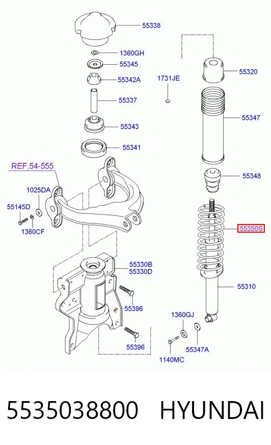 Muelle de suspensión trasero Hyundai Sonata  desde 53,03 €