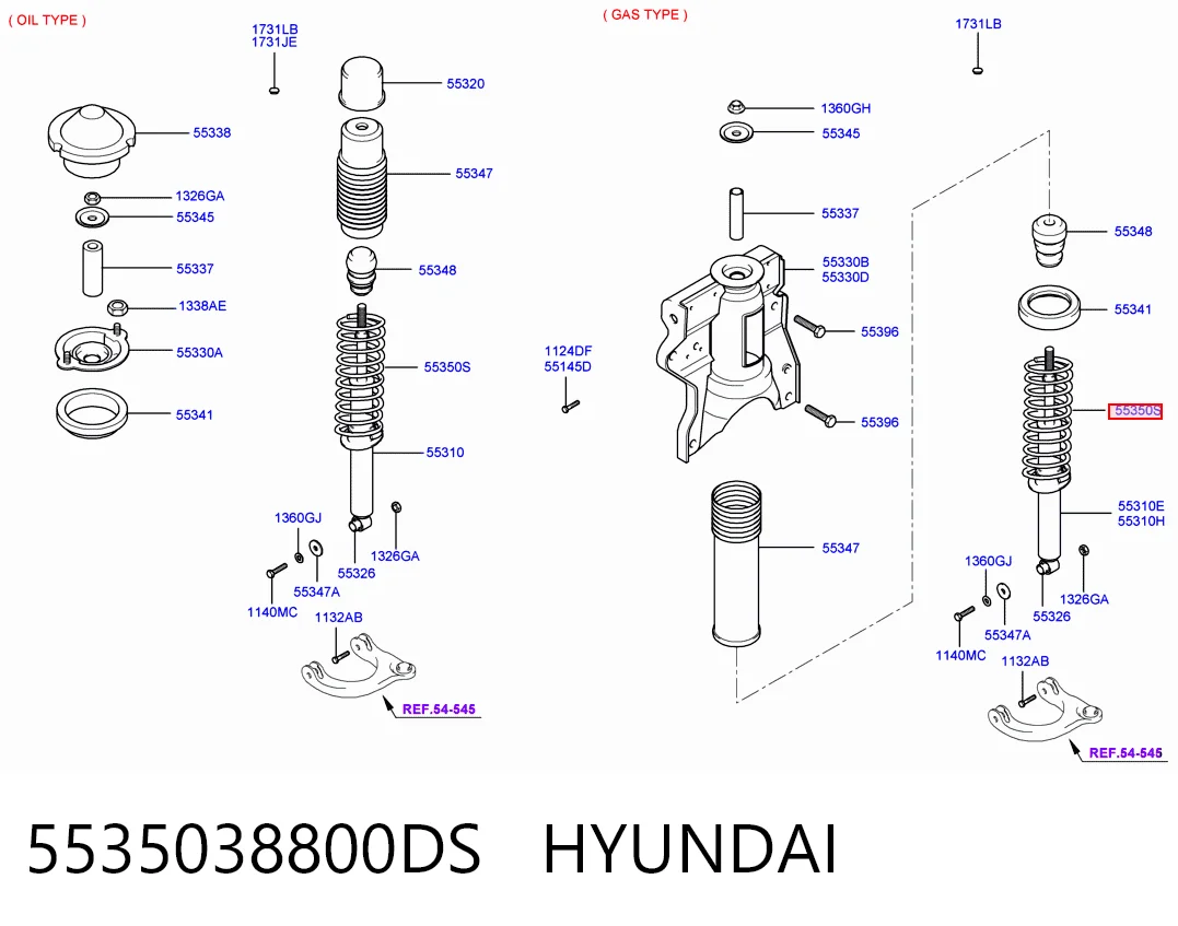 Muelle para Hyundai Sonata EU4