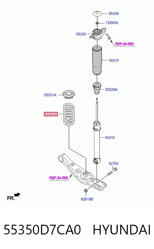 Muelle de suspensión para Hyundai Tucson III (TL)