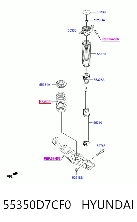 Muelle trasero para KIA Sportage IV QL