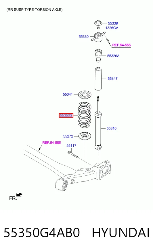 Comprar Muelle trasero Hyundai I30 PD a bajo precio