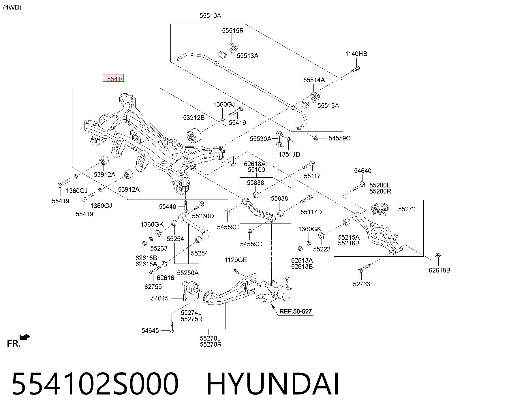 Puente trasero para Hyundai Ix35  LM