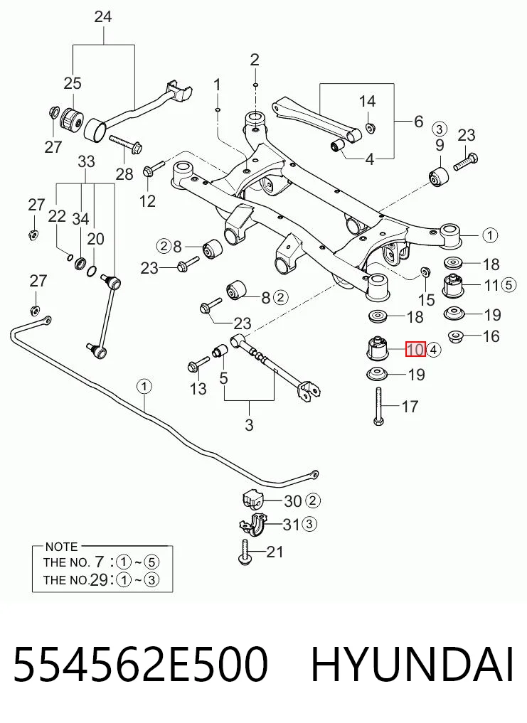554562E500 Hyundai/Kia