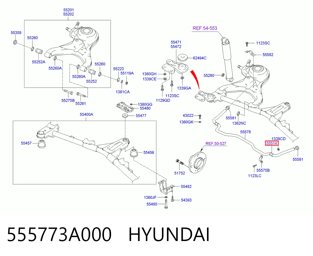 555773A000 Hyundai/Kia