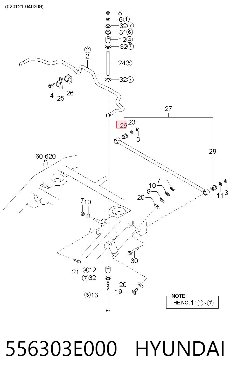 556303E000 Hyundai/Kia