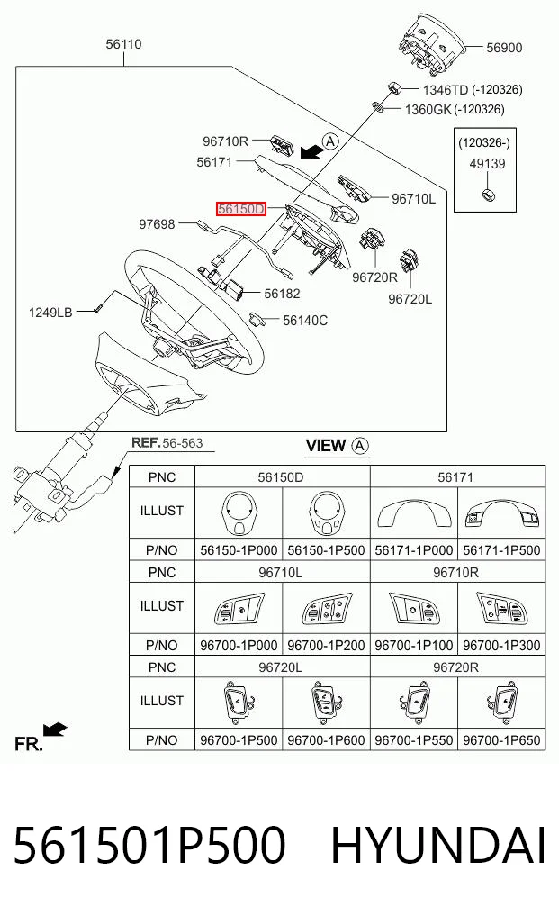 561501P500 Hyundai/Kia