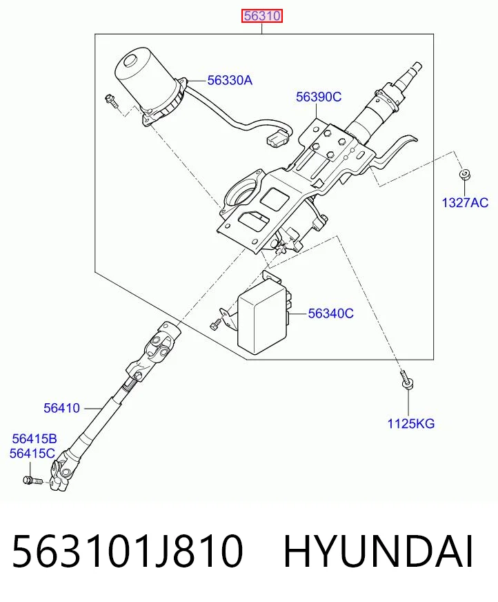 Comprar Columna de dirección Hyundai I20  PB a bajo precio