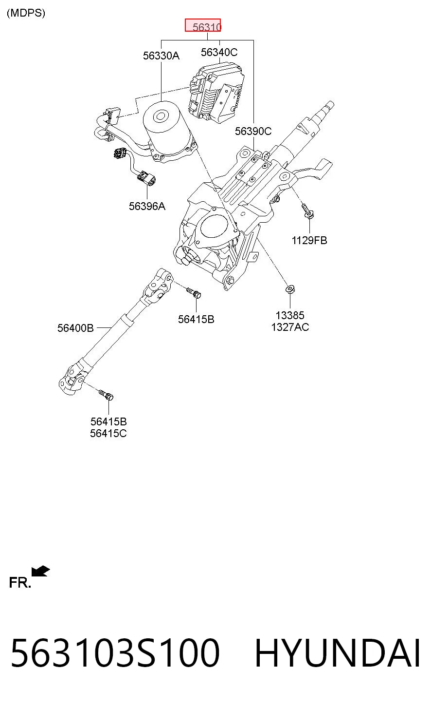 Comprar Columna de dirección Hyundai Sonata VI YF a bajo precio