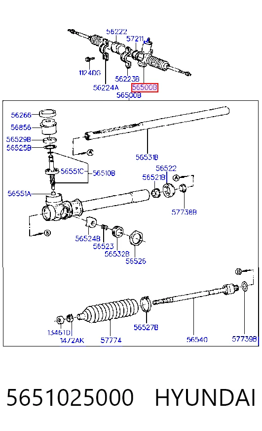 Cremallera caja de direccion Hyundai Accent  (1994-2001)