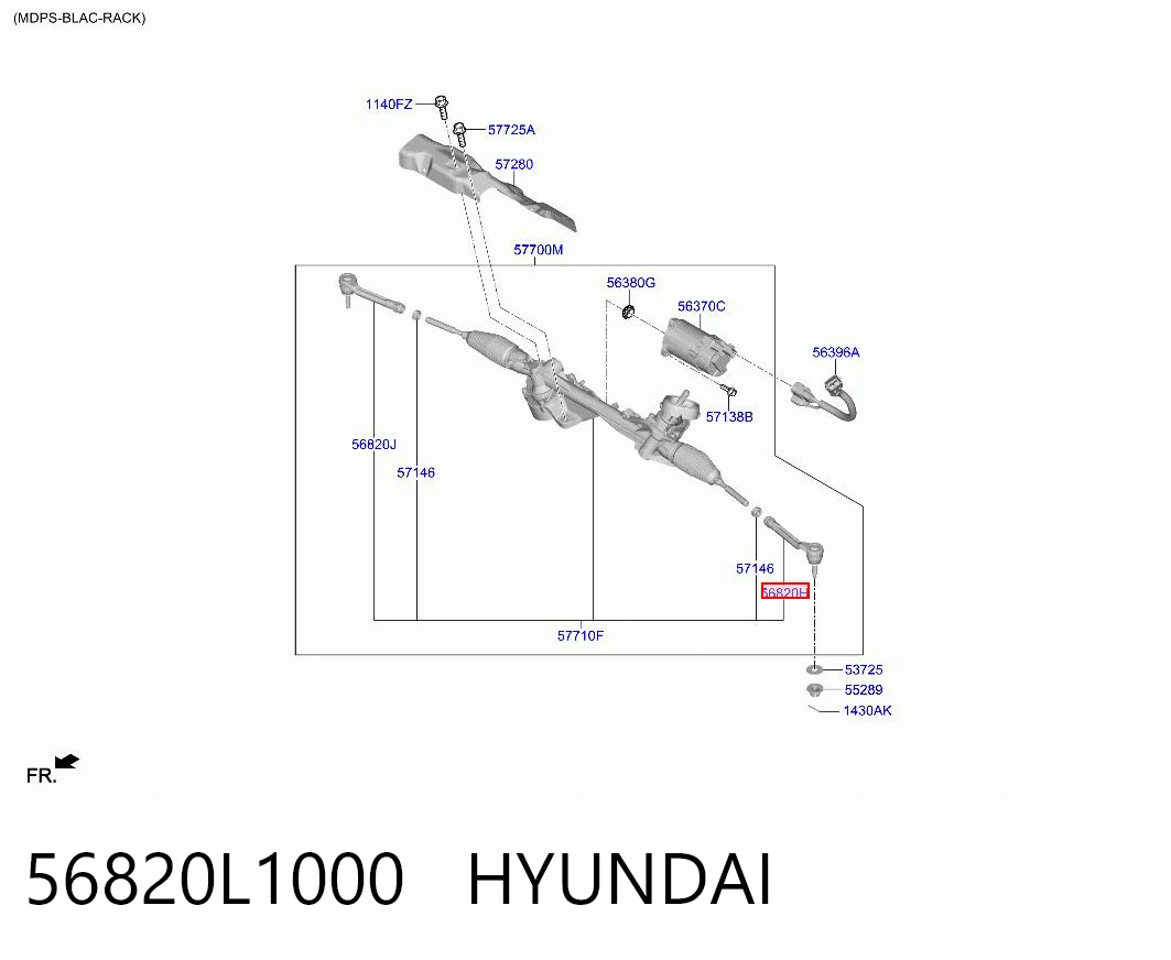 Rótula de dirección para Hyundai Sonata VIII DN8