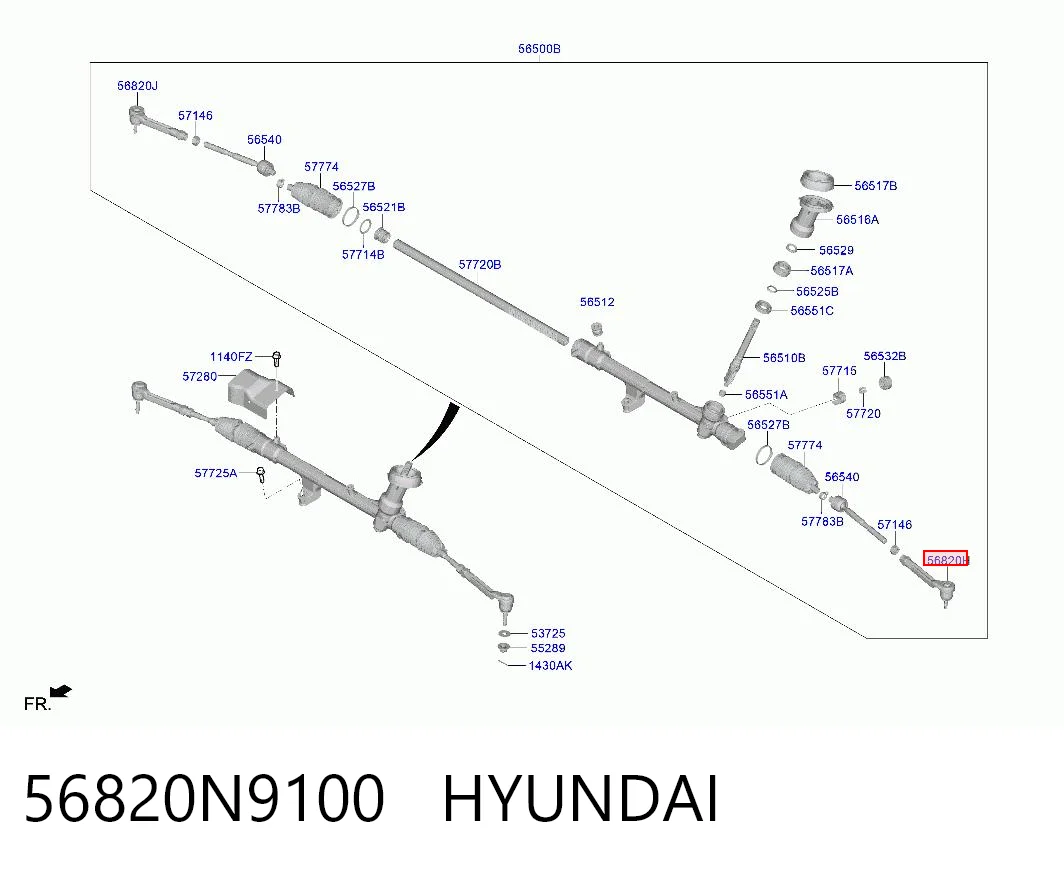 Comprar Rótula exterior de la barra de dirección Hyundai Tucson IV NX4E a bajo precio