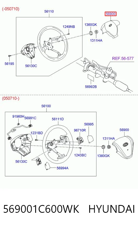 569001C600WK Hyundai/Kia