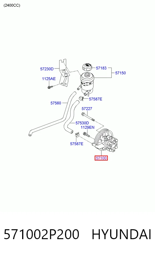 571002P200 Hyundai/Kia Bomba hidráulica de dirección
