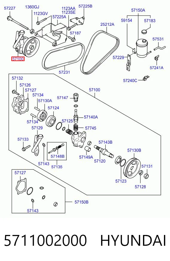 Bomba de dirección asistida  Hyundai Atos hatchback (MX) (1998 - 2004) precio, desde 37,75 EUR