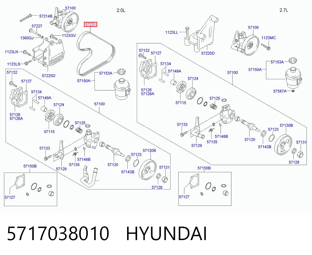 5717038010 Hyundai/Kia