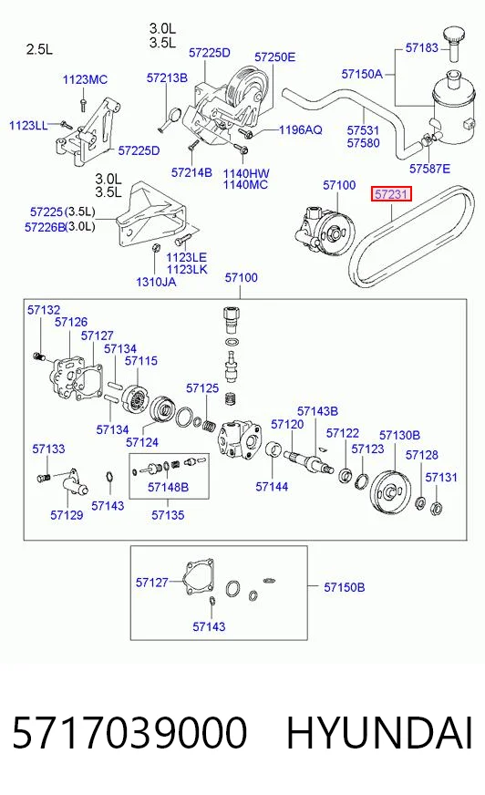 5717039000 Hyundai/Kia