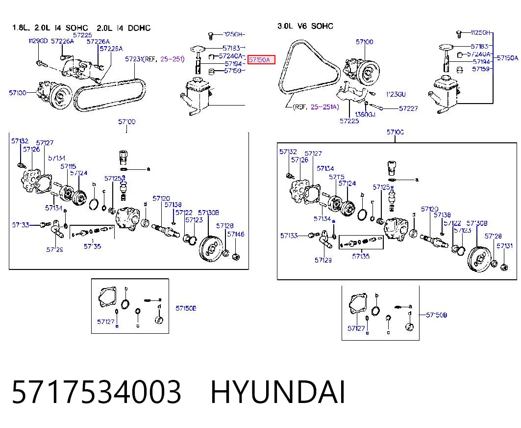 Comprar Depósito de la bomba de dirección asistida Hyundai Sonata III Y-3 a bajo precio