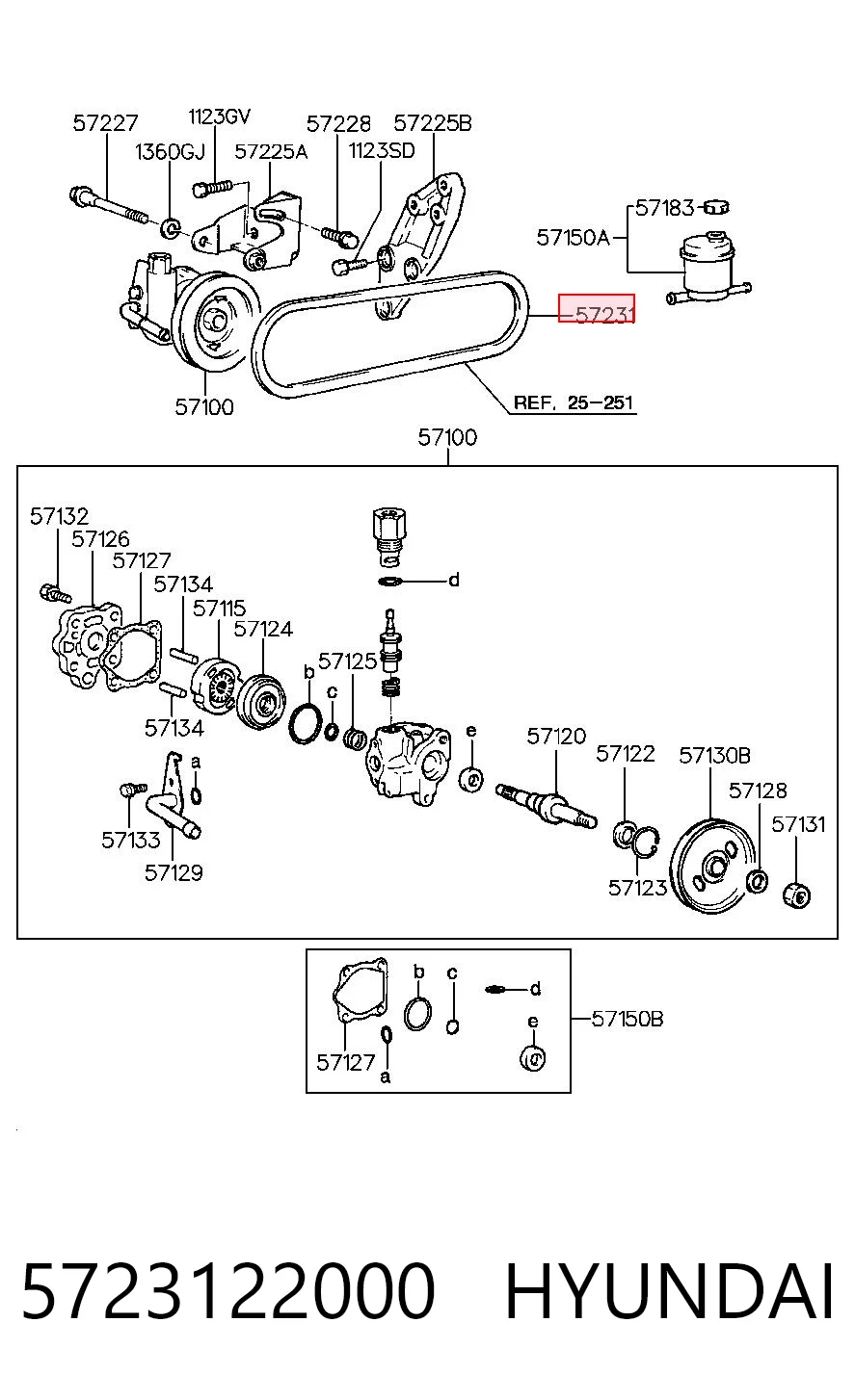 5723122000 Hyundai/Kia Correa poly v