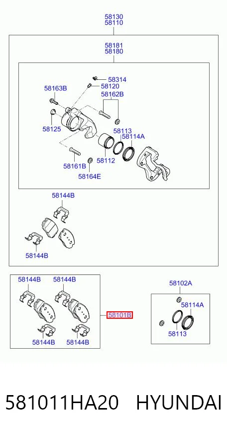 581011HA20 Hyundai/Kia