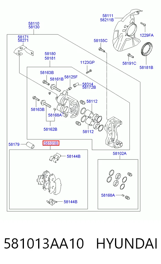 581013AA10 Hyundai/Kia