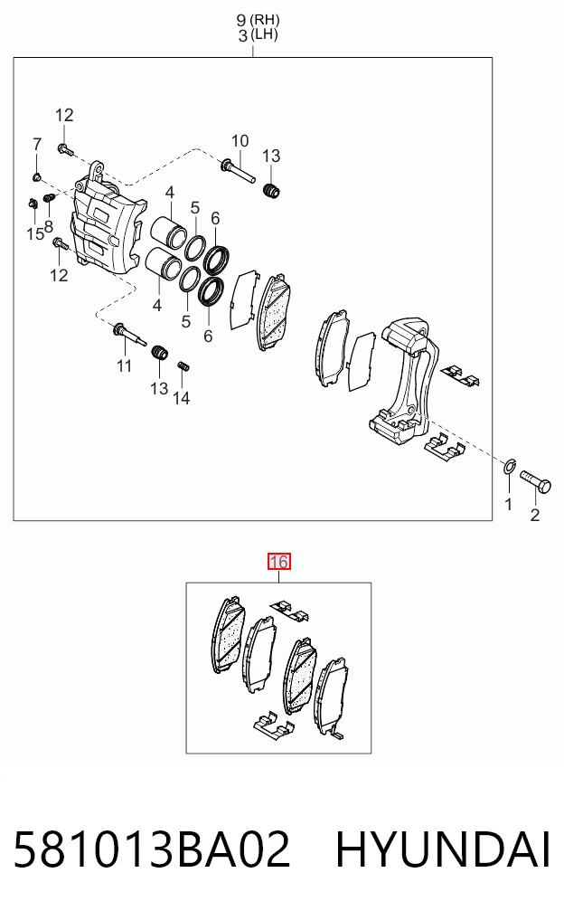 Pastillas de freno para SsangYong Rodius 