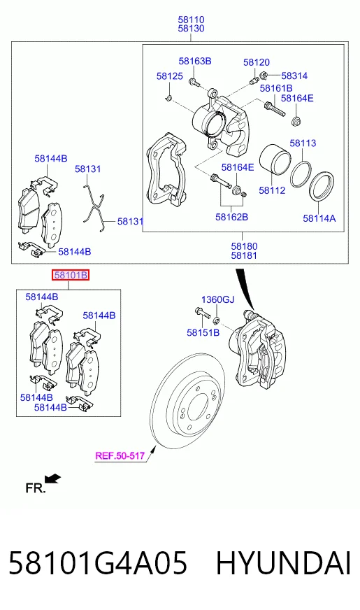 58101G4A05 Hyundai/Kia