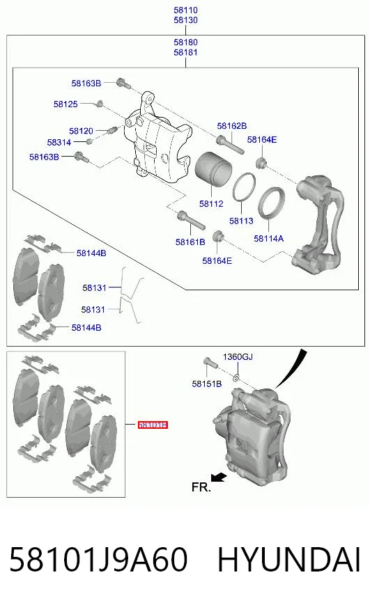 58101J9A60 Hyundai/Kia