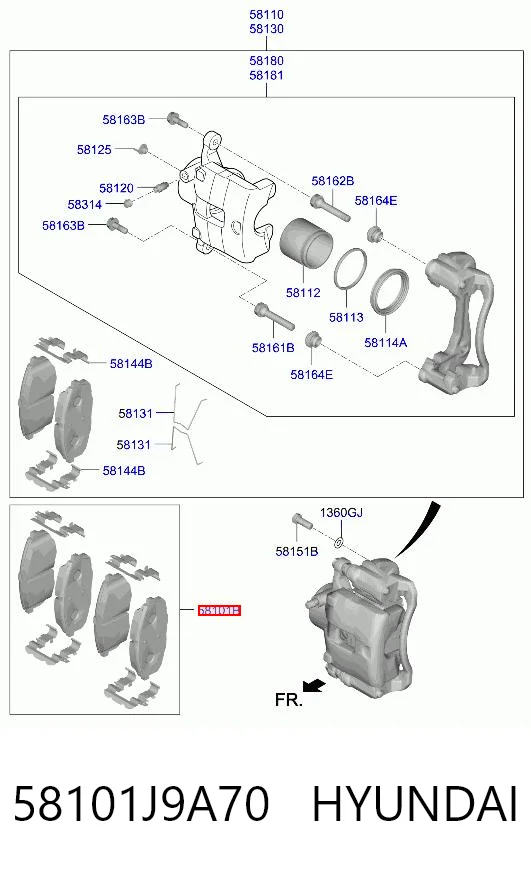 58101J9A70 Hyundai/Kia